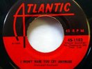 CARDINALS 45 The End Of The Story / I Won't Make You ATLANTIC doowop c3065