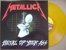 METALLICA metal up your ass RARE RE LP FRANCE MUSIC FOR NATIONºYELLOW VINYLºM-