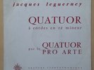 Rare 33 T LP Lumen LD 2-440 Quatuor à cordes Pro Arte Jacques Leguerney 25 cm