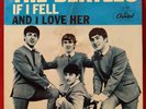 The Beatles If I Fell / And I love her 45 5235 EC picture sleeve VG Record NM