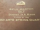 BELA BARTOK QUARTET IN A MINOR PRO ARTE STRING QUARTET HMV DB2379-2382