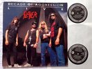 SLAYER . Decade of Aggression DOUBLE LP 1.Press 1991 Metallica Carnivore Kreator