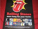 Rolling Stones More Bang For Your Bucks UK poster promo PROMO POSTER VIRGIN