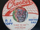 HEAR Little Walter 45 I Got To Go/Roller Coaster CHECKER EX blues R&B rocker