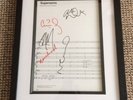 Framed Oasis Fully Signed / Autographed Supersonic Music Sheet - Gallagher