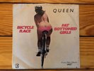 Queen ?– Bicycle Race/Fat Bottomed Girls 1978 Elektra E45541 Sleeve VG+ Vinyl NM