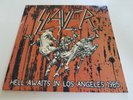 slayer  ?– hell awaits in los angeles 1985  -  2 x  lp - blue red