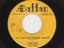 Txs Honky-Tonk Bopper JERRY IRBY It's Time You Started Looking DAFFAN VG++ HEAR