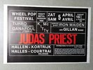 Original concert poster Judas Priest, Iron Maiden, etc. Kortrijk Belgium 1980