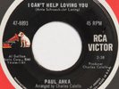 PAUL ANKA Can’t Help Loving You RCA 45 northern soul ’66 black stock VG+ HEAR