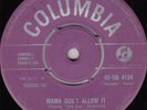 50s Rock N Roll FRANKIE LYMON & THE TEENAGERS mama don't allow UK 7