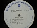 PUBLIC IMAGE LIMITED First Issue 1979 US Promo LP ACETATE Unreleased SEX PISTOLS