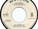 Elvis Presley USA PROMO/DEMO DJ copy 45 All Shook Up 447-0618 VG/VG