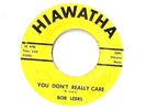 BOB LEERS Instant Love / You Don't Really Care 45 RECORD RARE PRIVATE ROCKABILLY