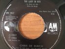 CHRIS DE BURGH - The Lady In Red / The Vision - RARE GUATEMALA 45