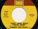 BRENDA HOLLOWAY - JUST LOOK WHAT YOU'VE DONE / STARTING THE HURT - 45 RECORD VG+