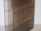 LP Box, Ex Libris, Aufbewahrungsbox, schwarz transparent Rauchglasoptik