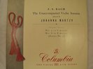 J.S.BACH The Unaccompanied Violin Sonatas Vol 3 - JOHANNA MARTZY