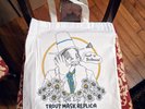 Captain Beefheart Trout Mask Replica Tote Bag & Patch from TMR Vault #36, NEW