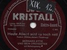 78er Dt. Tanzmusik 1931 Bernard Etté Orch. 