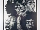 Jimi Hendrix Klaus Voormann 1997 Signed Limited Edition Poster 348/400 (Germany)