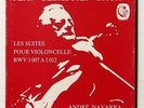 ANDRE NAVARRA - JS BACH the 6 suites for cello solo CALLIOPE orig 3xLPs box NM