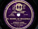 ALFREDITO VALDES con Los DIABLOS DEL MAMBO on 1949 SMC Pro Arte 1233 TITO PUENTE