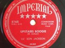Lil’ Son Jackson, Imperial 78 rpm, Upstairs Boogie & All My Love (E-)