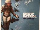 SNOW PATROL WILDNESS BLUE & WHITE 2LP VINYL +SIGNED PRINT no CD Coldplay Editors