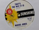 SUNSHINE QK-1567 Marcie Jones - That’s The Way... OZ 60s SOUL PR0M0 45 inc. Bio