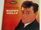 BUDDY HOLLY-LISTEN TO ME-ROCK EP 7'' 45RPM RECORD COVER ONLY NO RECORD VG+