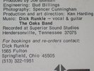 OAK RIDGE BOYS history OAKS BAND on 1975 Superior Sound Studio LP NM
