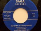 MONOGRAMS 45 My dearest darling / Please baby please SAGA M- Doowop Kz498