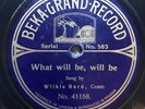 MUSIC HALL: WILKIE BARD - ‘WHAT WILL BE WILL BE’ BEKA GRAND RECORD E+ COPY