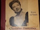 FRENCH 3x78 rpm RECORD ALBUM Disque International ENNY DE VRIES Chanson RARE