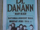DE NANANN GIG CONCERT POSTER 1983& MARY BLACK ORIGINAL VINTAGE GIG POSTER RARITY