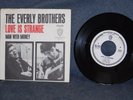 NM/NM EVERLY BROTHERS Love Is Strange PROMO 45 w/PICTURE SLEEVE Warner Bros 5649