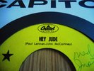 The Beatles rel. Promo 45 record Hey Jude Label Error Paul Lennon John McCartney
