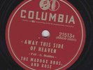 Maddox Bros and Rose – 78 rpm Columbia 21513-s: Away This Side of Heaven E+