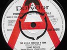 Rare 60's UK Pop Soul 45 - VONNY BERGER - The World Through A Tear (Polydor)