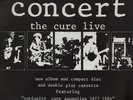 Cure poster Concert The Cure Live UK promo PROMO POSTER 1984