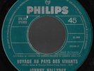 45 tours juke box  CANADA 1969  JOHNNY HALLYDAY 370599 que je t'aime labelvert