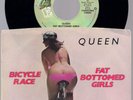 QUEEN US ELEKTRA 45 w/PICTURE SLEEVE Fat Bottomed Girls / Bicycle Race 1978 ORIG