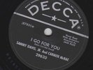 Sammy Davis Jr. & Carmen McRae – 78 rpm Decca 29620: I Go for You/A Fine Romance