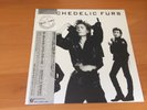 LP THE PSYCHEDELIC FURS MIDNIGHT TO MIDNIGHT JAPAN OBI PROMO