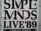 SIMPLE MINDS  1989  LORELEI + orig.Concert Poster -- Konzert Plakat  TOP 265