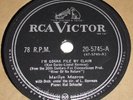 RCA Victor 20-5745 Marilyn Monroe I'm Gonna File My Claim / The River 78 RPM E+
