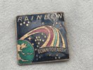 Original RAINBOW 1980's Down to Earth H Metal Rock Band ENAMEL TOUR PIN Badge