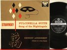 SXL 2188 ED1 Stravinsky, Pulcinella Suite, Song of the Nightingale Ansermet/OSR
