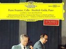 DGG RED STEREO STICKER - FOURNIER / GULDA - BEETHOVEN CELLO SONATA OP 102 EX+/NM